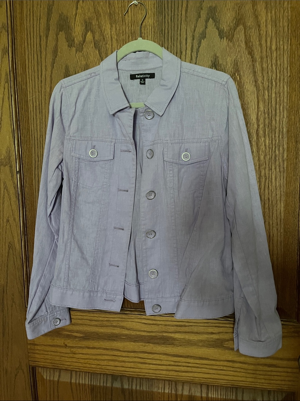 Relativity Light Lavender Linen Jacket